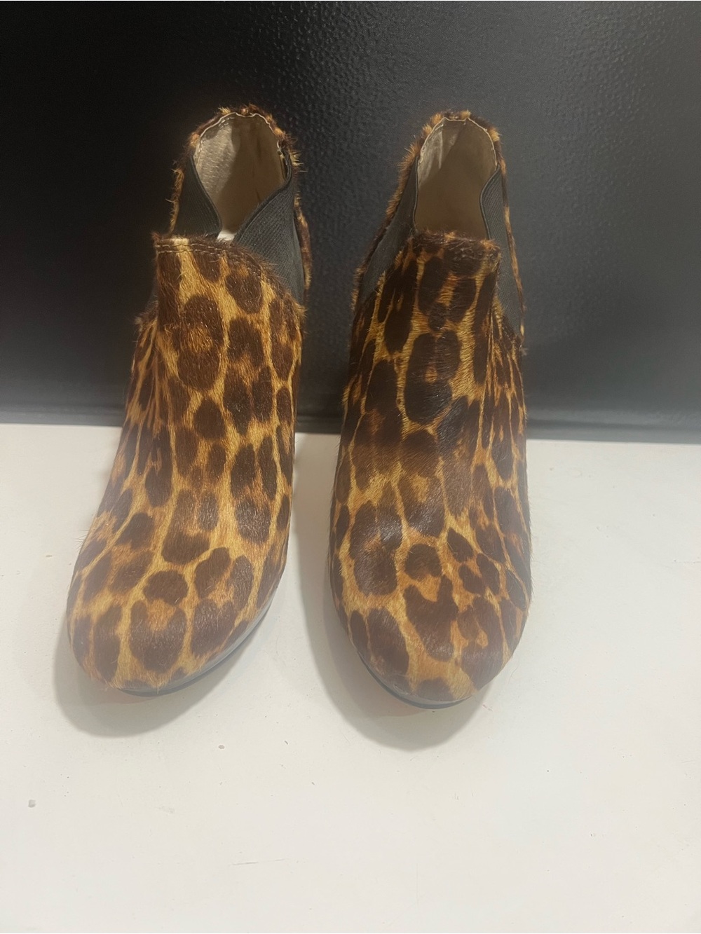 INC Leopard Booties
